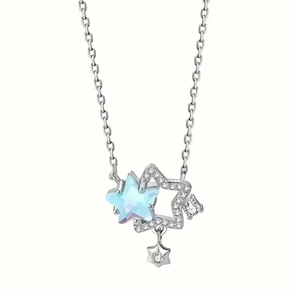 Silver Star Pendant Necklace